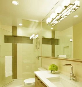 quality lighting in small bathroom